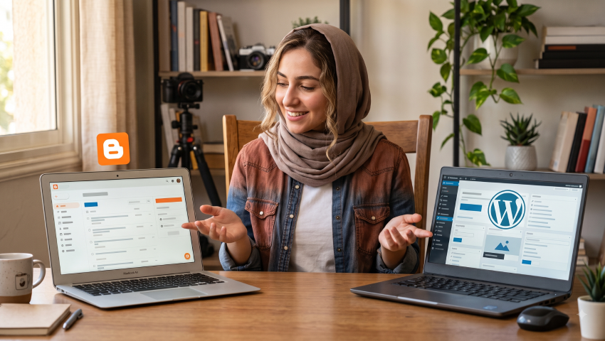 بلوجر أم ووردبريس: الدليل الشامل لاختيار المنصة الأفضل لمشروعك الرقمي 1 بلوجر أم ووردبريس: الدليل الشامل لاختيار المنصة الأفضل لمشروعك الرقمي